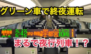 【終夜運転】まるで夜行列車！湘南新宿ラインの終夜運転をグリーン車で乗り通す！【元旦の旅】